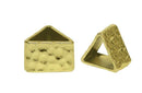 Conectores Separador Chapa de Oro Triangulo Corrugado 10x14 mm