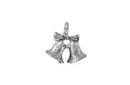 Dije Pewter Navidad Campanas 16 x 15 mm Plata