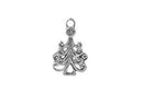 Dije Pewter Navidad Arbol Navidad 8 x 20 mm Plata