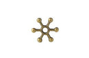Separador Pewter Estrella 10 mm Oro Viejo