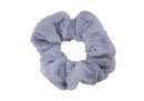 Scrunchie Peluche Fuzzy Celeste