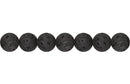 Piedra Semipreciosa Volcanica Negra 8 mm
