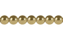 Piedra Semipreciosa Imitacion Hematita Redonda Lisa 6 mm Dorado