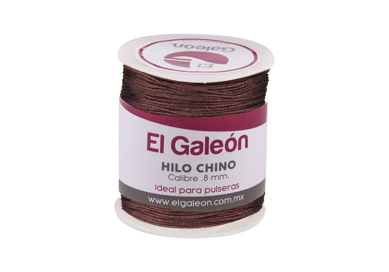 Hilo Chino 0.8 mm color Café (100 metros)