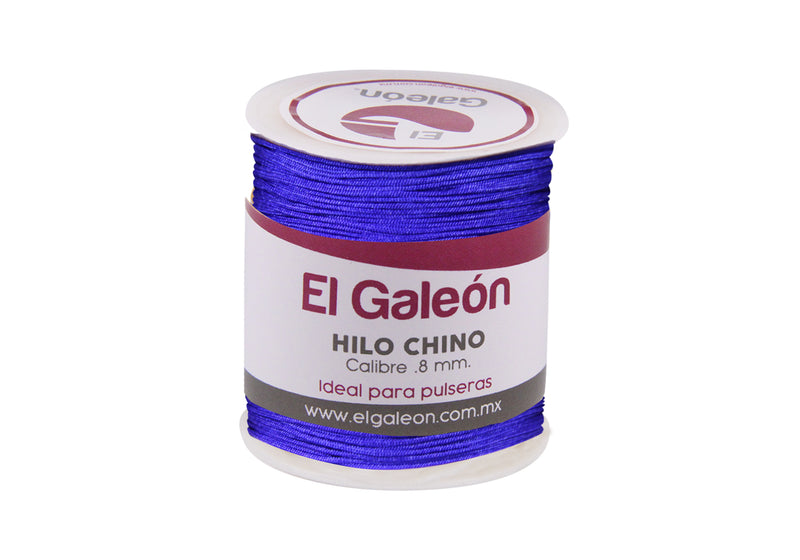 Hilo Chino 0.8 mm color Azul