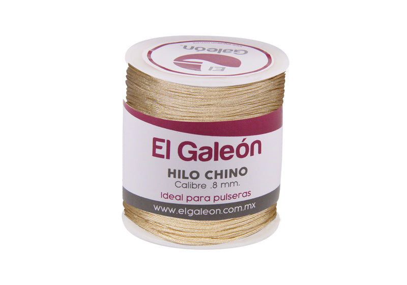 Hilo Chino 0.8 mm color Café Claro (100 metros)