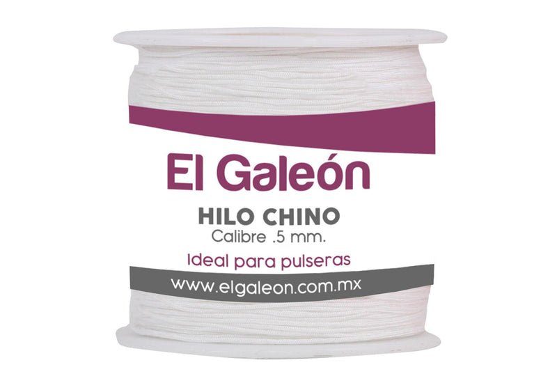 Hilo Chino 0.5 mm color Blanco