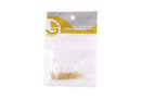 Grapa Redonda de Laton 3 mm Chapa de Oro 14K