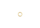 Argolla Dorada de Laton 5x1x1 mm Chapa de Oro 14K Empaque Mini