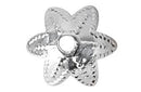 Capuchon Metal Hojas Plateado 4x17 mm