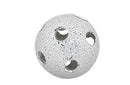 Separador Metal Polvo de Estrella Perforado 12 mm Bano Plateado