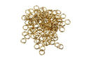 Argolla Dorada de Latón 4 mm Chapa de Oro