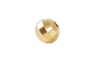 Separador Redondo Facetado de Laton Chapa de Oro 14K 6 mm Empaque Mini