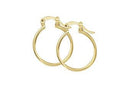 Arracada Chapa de Oro 14K 30 - 35 mm