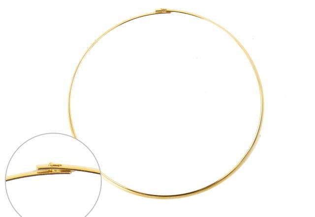 Gargantilla para Dije Chapa de Oro 14k Lisa con Broche 140 mm