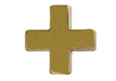 Separador Chapa de Oro 14K Cruz 10mm