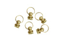 Remache de metal color Dorado 5Pzas