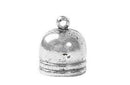 Capuchon Pewter Plateado 13x14 mm