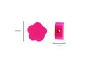 Cuentas de Caucho Multicolor Flores Fosforescentes