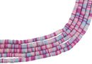 Katsuki Cuentas de Caucho 4mm Multicolor Morado/Fucsia/Rosa/Azul