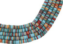 Katsuki Cuentas de Caucho 6 mm Multicolor Celeste / Aqua / Rojo / Amarillo / Verde Oscuro