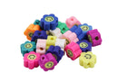 Cuentas de Caucho Fimo Multicolor Flores Emoji Carita Feliz