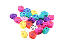 Cuentas de Caucho Fimo Multicolor Huella Mascota