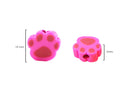 Cuentas de Caucho Fimo Multicolor Huella Mascota