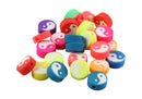 Cuentas de Caucho Fimo Multicolor Ying YanG