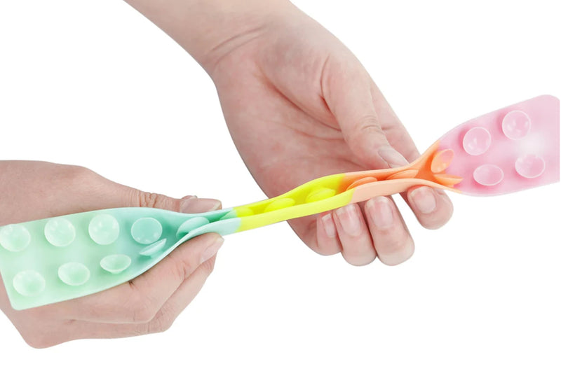 Juguete Antiestres Squidopop Fidget Toy Rainbow Celeste/Fucsia/Rojo/Verde Limon