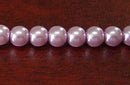 Perla Cristal Tradicional Redonda Lisa 6 mm Rosa