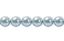 Perla Cristal Tradicional Redonda Lisa 6 mm Celeste