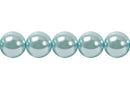 Perla Cristal Tradicional Redonda Lisa 8 mm Aquamarine
