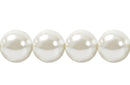 Perla Cristal Tradicional Redonda Lisa 10 mm Blanco
