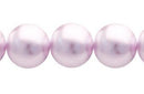 Perla Cristal Tradicional Redonda Lisa 14 mm Rosa