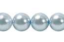 Perla Cristal Tradicional Redonda Lisa 14 mm Celeste