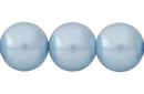 Perla Cristal Tradicional Redonda Lisa 16 mm Celeste