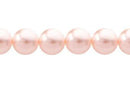 Perla Cristal Tradicional Redonda Lisa 6 mm Palo de Rosa