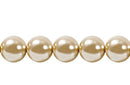 Perla Cristal Tradicional Redonda Lisa 6 mm Beige
