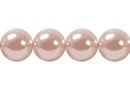 Perla Cristal Tradicional Redonda Lisa 10 mm Palo de Rosa