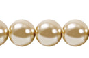 Perla Cristal Tradicional Redonda Lisa 14 mm Beige