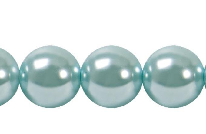 Perla Cristal Tradicional Redonda Lisa 14 mm Aquamarine