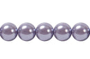 Perla Cristal Tradicional Redonda Lisa 14 mm Lila