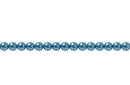 Perla Cristal Tradicional Redonda Lisa 8 mm Azul