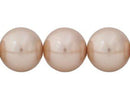Perla Cristal Tradicional Redonda Lisa 16 mm Beige