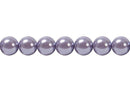 Perla Cristal Tradicional Redonda Lisa 16 mm Lila
