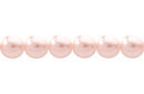 Perla Cristal Tradicional Redonda Lisa 4 mm Palo de Rosa