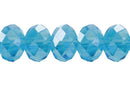 Cristal Kristen 48 Caras 9x12 mm Aquamarine Shine AB (Liquidacion O1710)