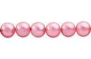 Perla Cristal Tradicional Redonda Lisa 10 mm Rosa Opalo