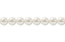 Perla Cristal Tradicional Redonda Lisa 3 mm Blanco